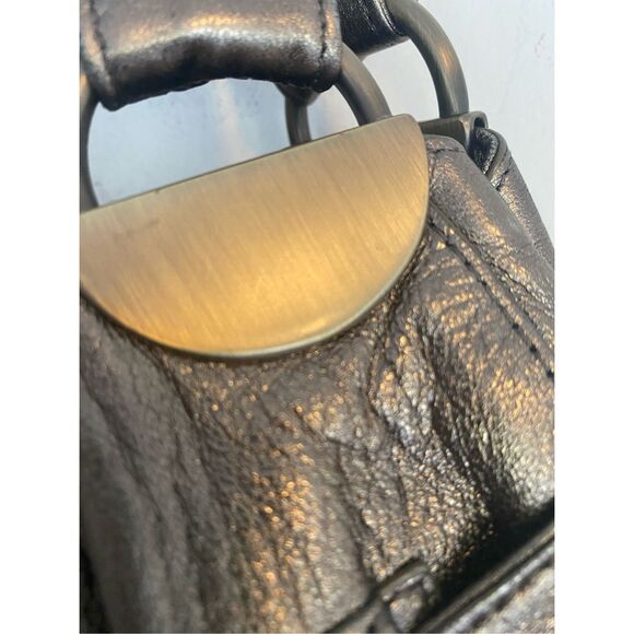 Kooba Silver Mettalic Soft Leather Large Tote - Picture 9 of 10